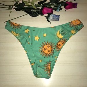 Zaful sun and moon high cut bikini bottom